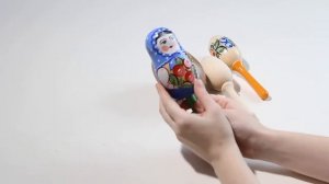 Народный шумовой музыкальный инструмент Погремушка на ручке от Мастерской Сереброва