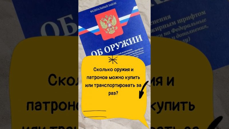 Сколько оружия и патронов можно купить или транспортировать за раз? #мужскаякаморка #законоборужии