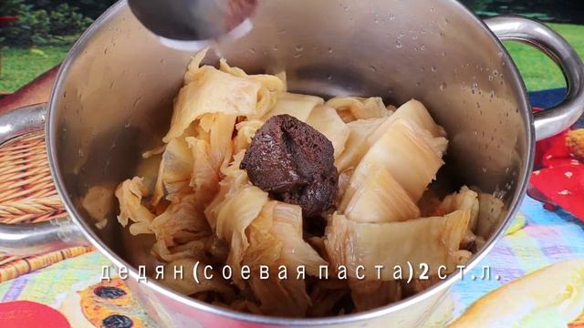 Корейский суп Солотан и Шинкимчи Дедян Джиджим рецепт Seolleongtang Ox-bone soup recipe 설렁탕