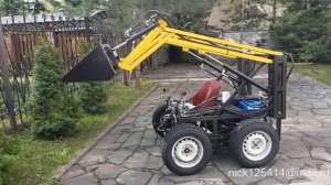 Автоматическое выравнивание ковша погрузчика. Копир ковша. Дистанционно управляемый погрузчик.