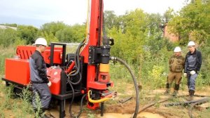 Испытания. Самоходная буровая установка СБУ УРБ МИНИ на пульте управления