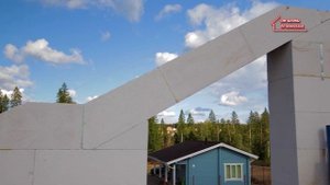 Газобетон Итонг на УШП. Ещё раз про армирование фронтона. Смертельный номер с перемычкой. #12