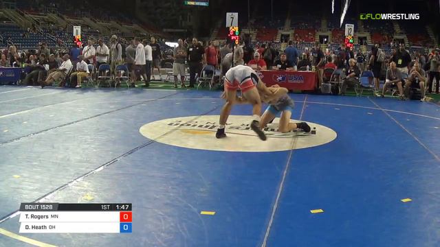Junior FS 182 Cons 32-2 - Trey Rogers (MN) vs. David Heath (OH) смотреть онлайн