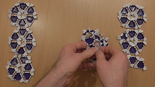 Кусудама Пушистый шар оригами (Алексей Жигулёв), Kusudama Furry Balloon Origami