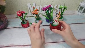 Цветы из пайеток и бисера. Сувенир на 8 марта своими руками.