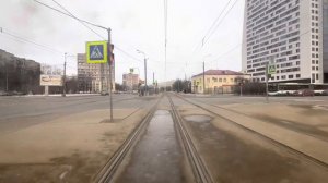 Эксклюзив!Поездка на новом трамвае по 52 маршруту:Богатырь-М впервые на маршруте!Салон,поездка и др