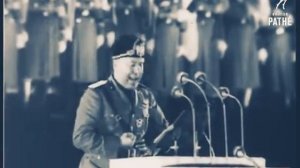 Бенито Муссолини речь на немецком языке (Мюнхен 1937 год)