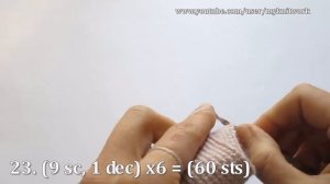 Вязаная игрушка крючком. Вяжем подушку - овечку. Knitted toy hook. Knit pillow - sheep.Часть 1