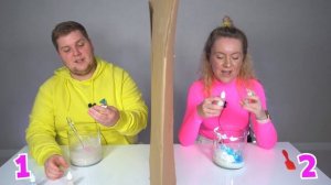 ТЕЛЕПАТИЯ СЛАЙМ ЧЕЛЛЕНДЖ ? ЛизуН из СлуЧайныХ ингредиентов TWIN TELEPATHY SLIME CHALLENGE