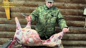 Разделка барана для продажи. Тяпка Мясницкая удлиненная и Грибник 9ХС с рукоятью из резинопластика