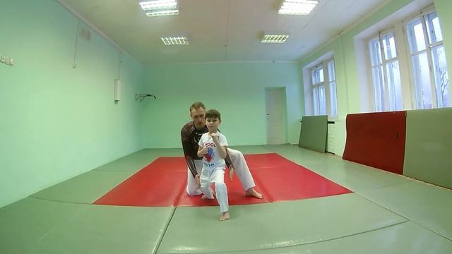Каратэ для начинающих| Смена стойки в кумитэ| Челночное движение вперед-назад|Каратэ WKF|Karate WKF