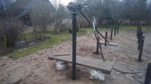 Самодельный сваекрут. Докручиваем сваи.