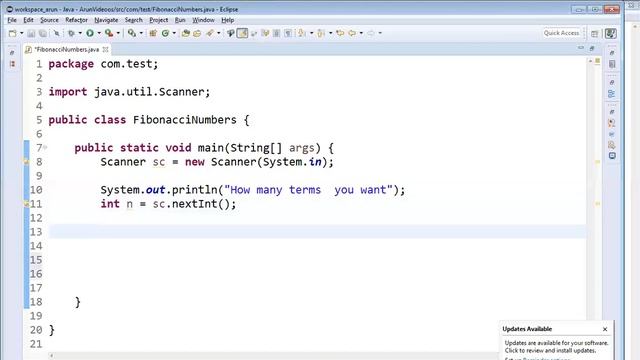 Program #13 Logic-1 How to Generate Fibonacci Series in Core Java смотреть онлайн