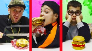 Кто ПОСЛЕДНИМ съест БУРГЕР в ШКОЛЕ?/Who will be the LAST to eat a BURGER at SCHOOL?