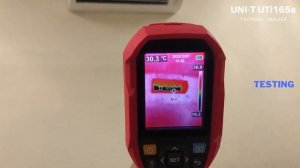 UNi-t UTi165a Thermal Imager - View the heat source in the display