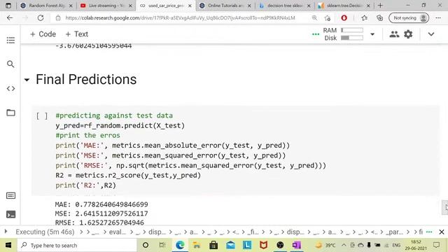 Online Summer Training in Machine Learning and Data Science with Python | Class-25