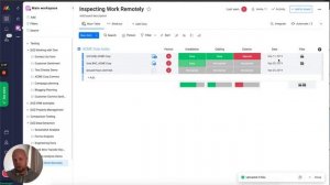 Inspecting Real-world work remotely and capturing expertise with Monday.com and Bitskout