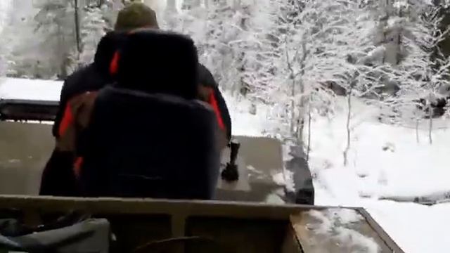 БОЛОТОХОД ЕГЕРЬ ТОПОЛЬ ПРО, первый снег