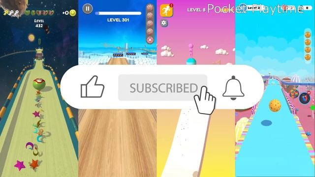 Action Balls vs Going Balls vs Stack Rider vs Candy Ball Run - All level gameplay Android, IOS