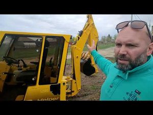 Второе тестирование погрузчика-экскаватора. Ковш 500 мм.