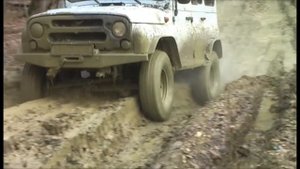 По грязи на УАЗе (Курджипская - Кардон)