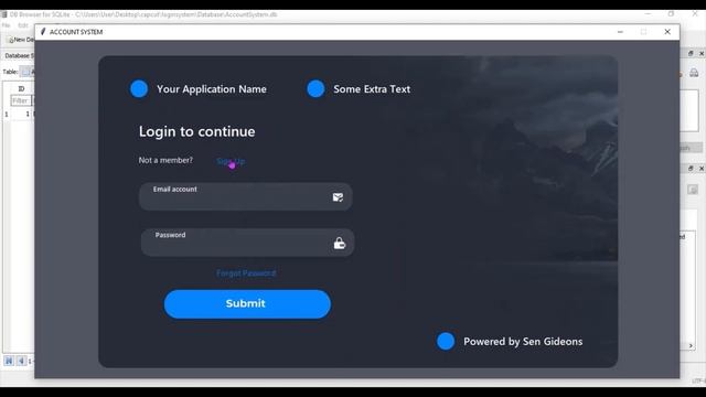 Python Tkinter Modern Login And Registration Form GUI | Sign Up and Login Page Project in Tkinter