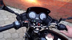 Заводим Yamaha YBR 125 в холодную погоду.
