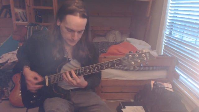 drop c thrash metal shenanigans  jmilliHTX improv jam  schecter c1 classic  120121 new music