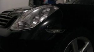 Infiniti G35 custom clear side marker signal and parking light mod