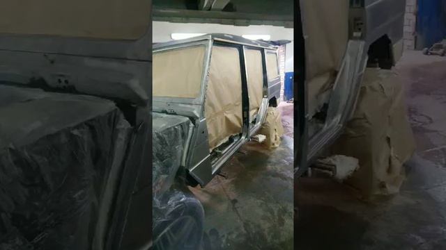 Ремонт и окраска Mercedes G500 смотреть онлайн