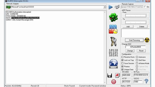 Sniffing ICQ MD5 secure login with 0x4553-Intercepter.bN1FBroIRAA