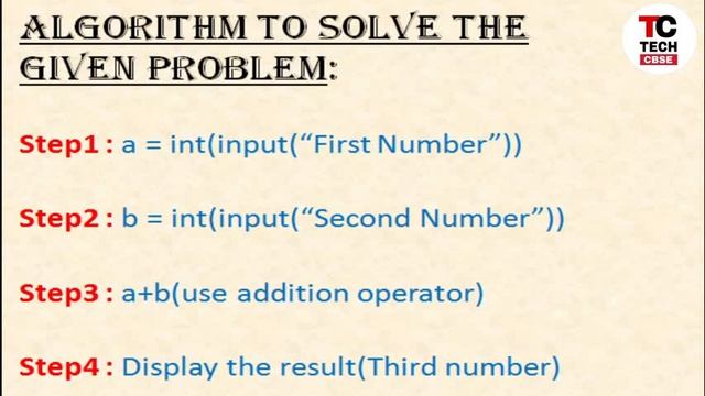 Program Logic Development Tools | Algorithm | Flowchart |Python for class 11 cbse #22