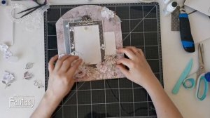 Свадебный альбом "НАША ИСТОРИЯ" 4 разворот / Мастер-класс / Скрапбукинг /#dies_Fantasy