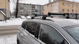 Установили багажник на рейлинги #changan #cs75plus