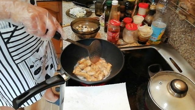 Обалденная вкуснятина!Курица с овощами в  кислом-сладко соусе по-китайски!!