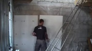 Монтаж подвесов, утеплителя