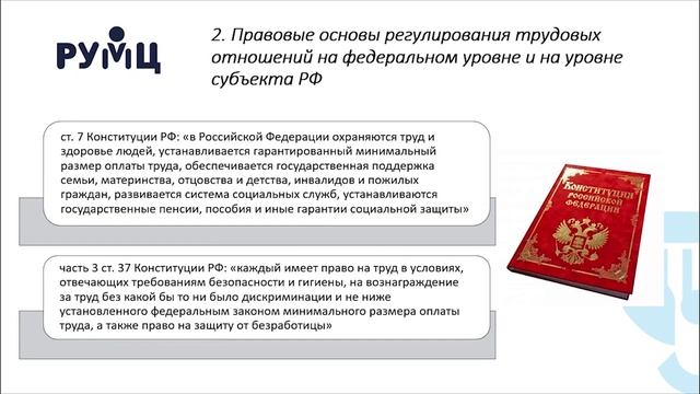 Лекция 4.1 Уровни правового регулирования трудовых отношений, отражение правовых аспект... смотреть онлайн