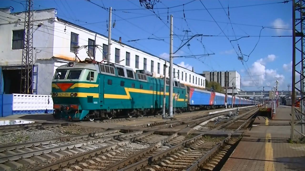 ЧС7-076 с поездом №5 Улан-Батор - Москва смотреть онлайн