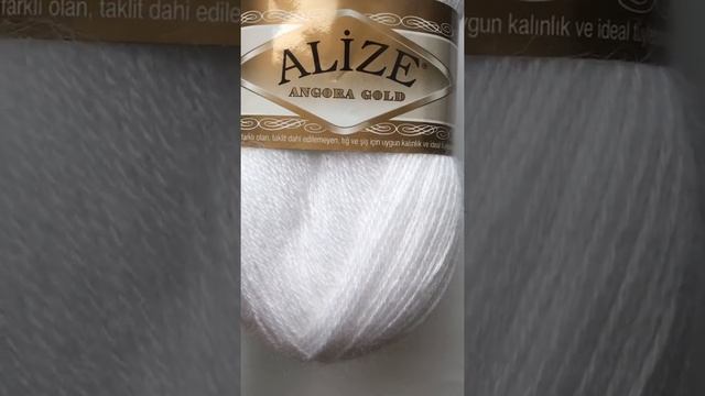 Подробный обзор пряжи Alize Angora Gold(Полушерсть с ангорой) №55 Белый