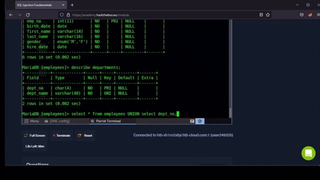 SQL INJECTION FUNDAMENTALS - HTB # 1