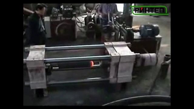 РИНТЕП - Токарно-давильный станок для производства корпусов огнетушителей смотреть онлайн