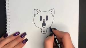 Как просто нарисовать рыжего кота,кошку