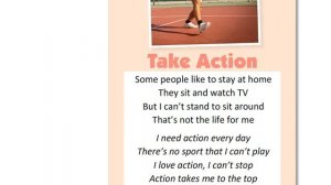 EXCEL 6 for Kaz M5 / Edutainment 5 / SONG: Take action  (text)