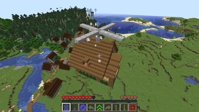 МОЙ ДОМ МОЖЕТ ЛЕТАТЬ В МАЙНКРАФТ БЕЗ МОДОВ ! ТУТОРИАЛ ТРОЛЛИНГ смотреть онлайн