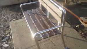 Лавка из нержавейки.