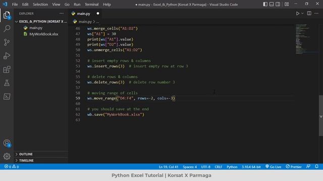Read And Write Excel Files In Python Using Openpyxl - استخدام بايثون مع إكسل قراءة وتعديل ملفات إكس смотреть онлайн