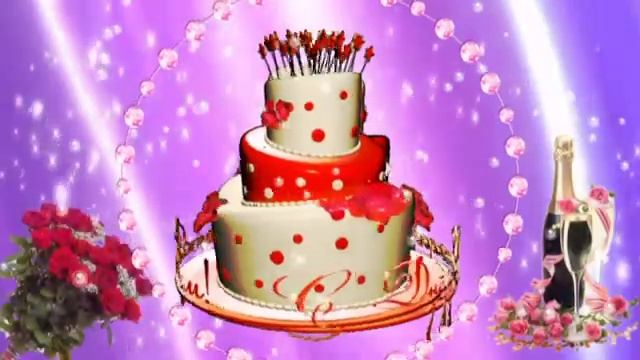 ФУТАЖ - ТОРТ С ДНЕМ РОЖДЕНИЯ. смотреть онлайн