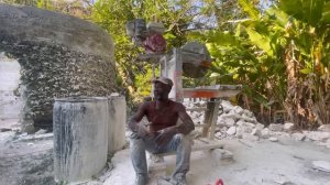 Building A Boutique Hotel From A 17th Century Spanish Fort in Jamaica | building the steps.