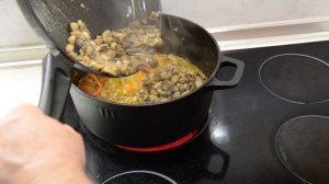ГРЕЧКА С ГРИБАМИ. Вкусная гречка с грибами, луком, морковью, курицей.