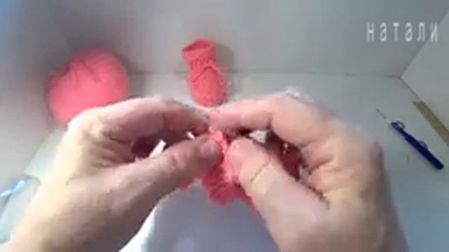 ПИНЕТКИ "РОЗОВЫЕ СНЫ" СПИЦАМИ, ПОДРОБНЫЙ М.К. смотреть онлайн